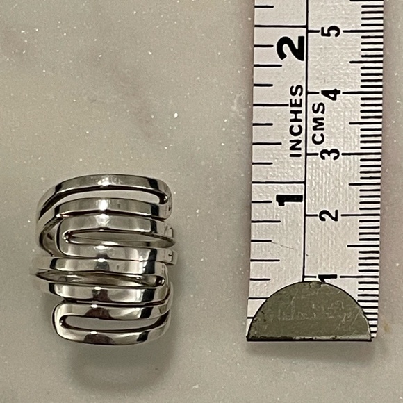 Silpada 925 Sterling Silver Maze Ring Size 8 - Picture 3 of 4